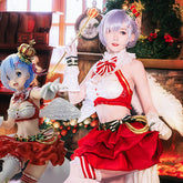 【In Stock】Anime Re Zero Cosplay Rem Christmas Cosplay Costume